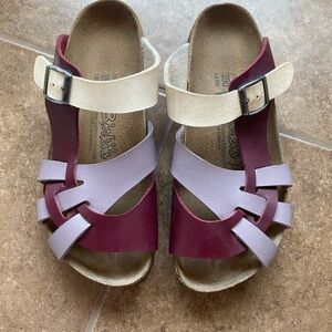 Purple strappy Birkenstock